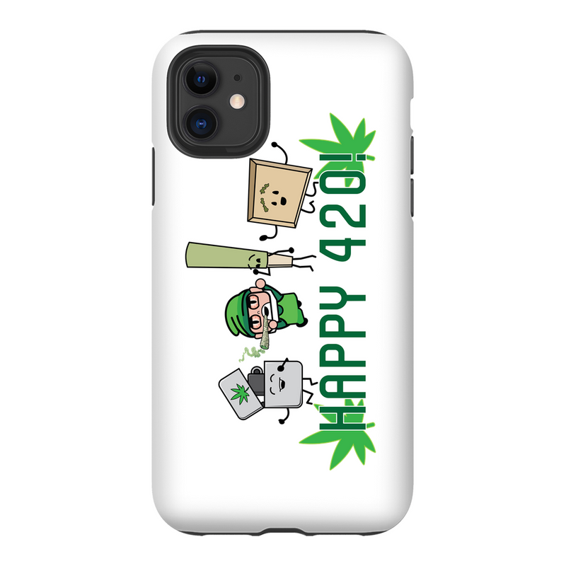 Baked Elf Happy 420 iPhone Cases