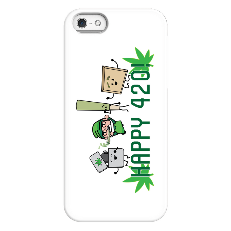 Baked Elf Happy 420 iPhone Cases